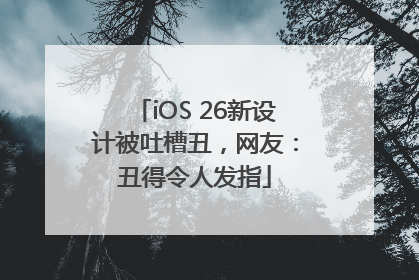 iOS 26新设计被吐槽丑，网友：丑得令人发指